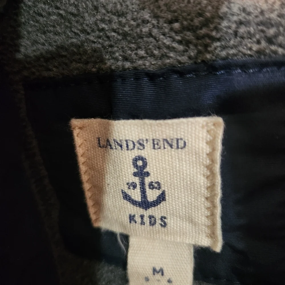 Lands End Jacket Boys Medium Blue Squall Grow-A-Long